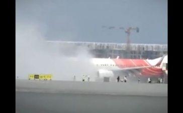 Air India Express Plane Catches Fire