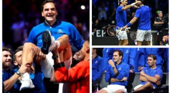Roger Federer bids emotional farewell to tennis