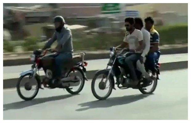 Pillion-riding ban in Karachi