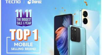 TECNO MOBILE bagged TOP #1 ranking in mobile units sold in Daraz 11:11 sale