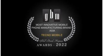 TECNO Mobile Wins “Most Innovative Mobile Phone Manufacturing Brand, Asia” Award at Global Brands Awards 2022