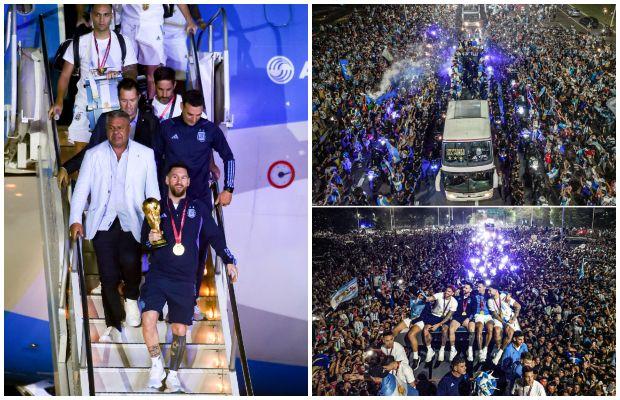 Argentina Team get heroes welcome in Buenos Aires