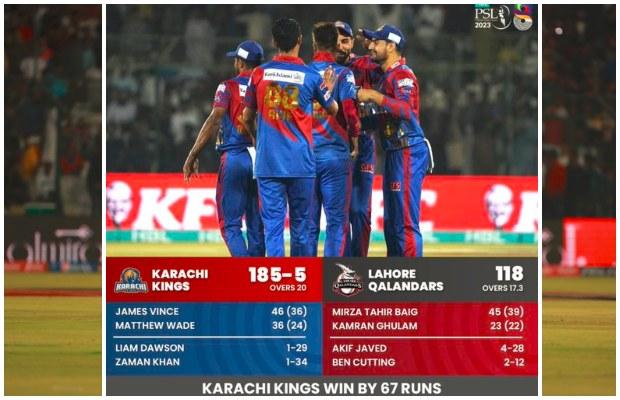 Karachi Kings steamrolled Lahore Qalandars to record their biggest win in PSL ever