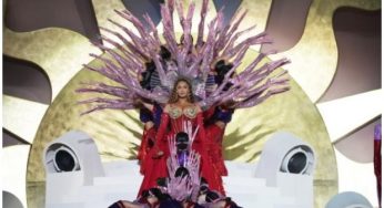 Beyoncé returns to the stage for her first performance in four years in Dubai
