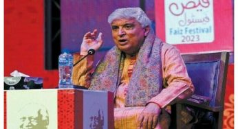 None in the audience could set the record straight to Javed Akhtar’s remarks at Faiz Festival