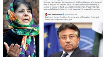 Mehbooba Mufti on Pervez Musharraf’s demise: “Only Pak general who who genuinely tried to address the Kashmir issue”