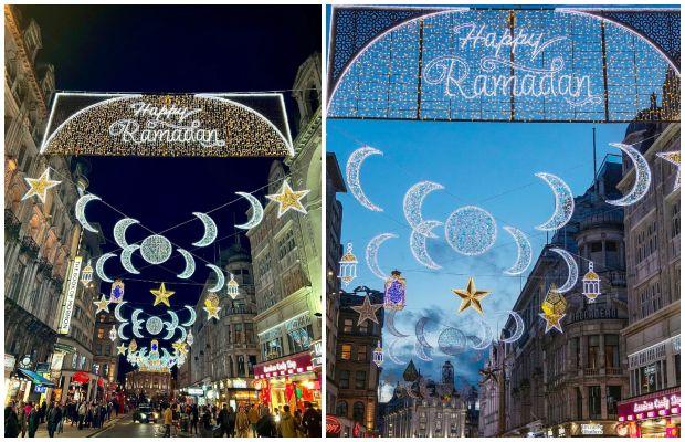 London’s West End lit up for Ramadan for first time ever