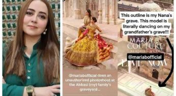 Maria B issues apology following backlash over graveyard fashion shoot
