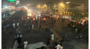 Protests erupt in Karachi against Imran Khan’s possible arrest