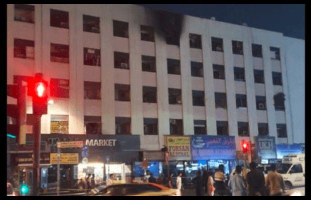 16 dead including 3 Pakistanis as a massive fire ripped through a residential building in Dubai