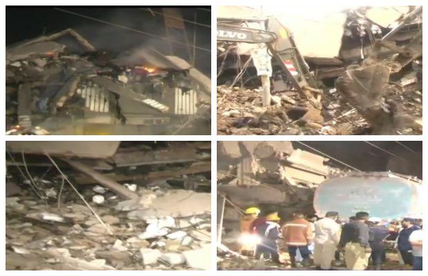 Four firefighters killed as building collapsed during rescue operation in Karachi