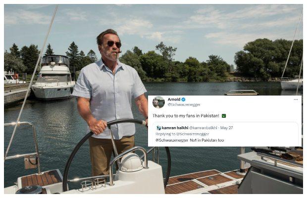 Arnold Schwarzenegger is thankful to Pakistani fans for supporting ‘FUBAR’ on Netflix