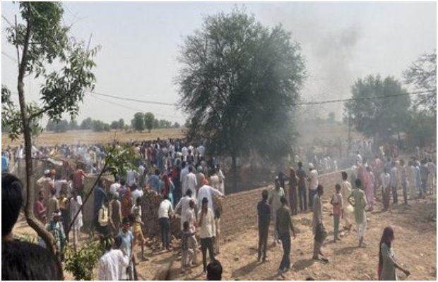 Indian Air Force MiG-21 jet crashes into a house in Bahlol, Rajasthan