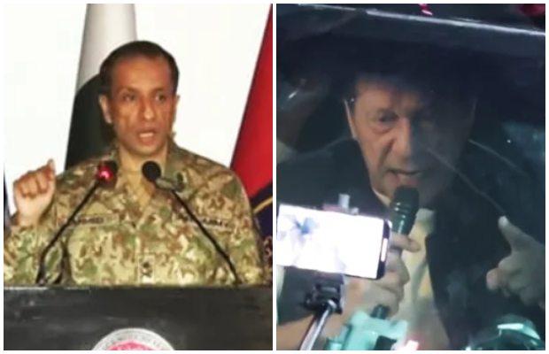 Military warns PTI chief Imran Khan of “taking legal course of action” against “malafide statements”