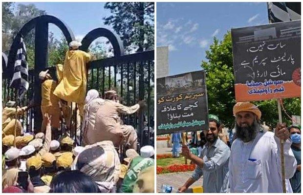 PDM sit-in: JUI-F workers enter Islamabad’s Red Zone