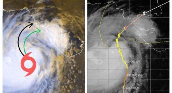 Cyclone Biparjoy lies 390km South of Karachi, within 8-12 hours it is likely to make a NE turn towards Keti Bandar/Kutch border