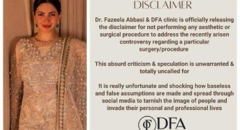 Dr Fazeela Abbasi responds to Naimal Khawar’s ‘plastic surgery’ allegations