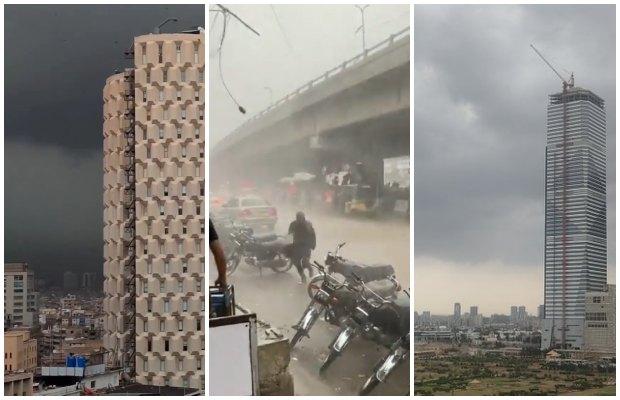 Cyclone Biparjoy Impact: Karachi starts receiving rain with strong winds