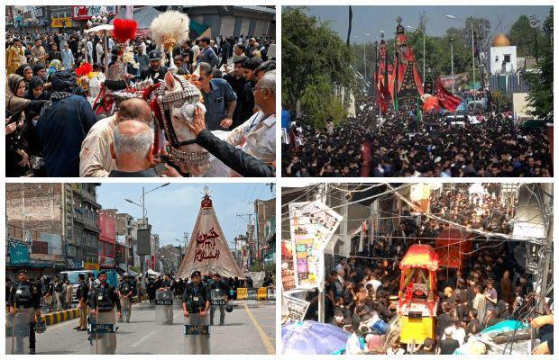 9 Muharram processions underway across the country