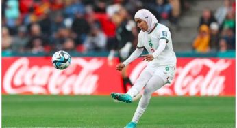 Morocco defender Benzina becomes the first player to wear a hijab at a World Cup