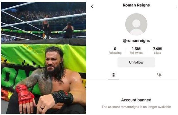 WWE star Roman Reigns banned from TikTok