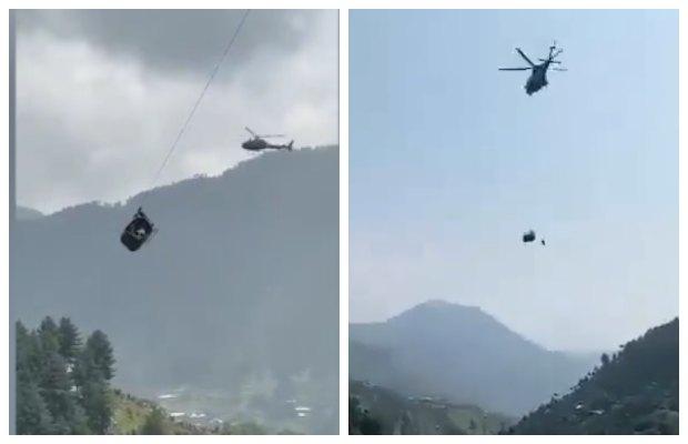 Battagram Chairlift: Rescue operation underway by Army Aviation with support of SSG commandos