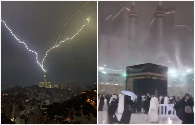 Watch: Fierce rainstorm lashes the holy city of Makkah