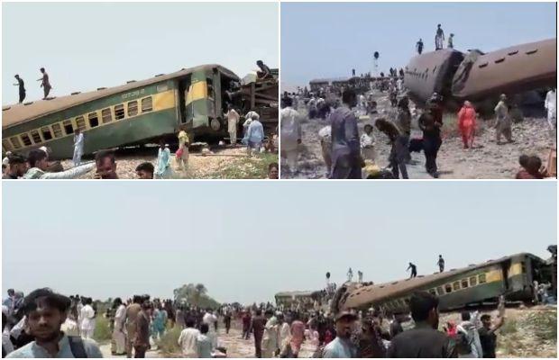 15 dead, scored injured as several bogies of Hazara Express derail near Nawabshah