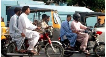 Sindh bans pillion riding in few districts on Sep 25 and 29