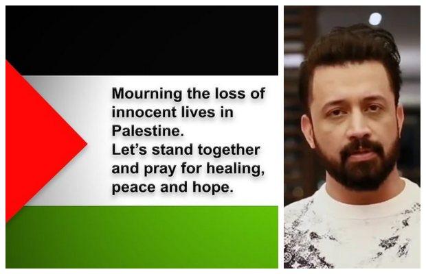 Atif Aslam mourns and prays for the innocent lives in Palestine