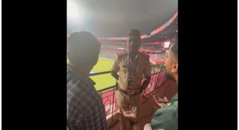 Netizens react to see Bengaluru police stop Pakistani fan from cheering for his team
