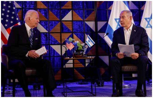 Biden absolves Israel from Gaza Hospital Attack, says “It was done by the other team, not you”