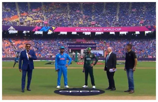 India put Pakistan to bat first after winning the toss in the high-octane World Cup match