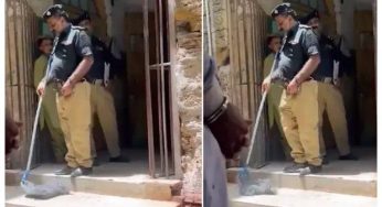 Karachi magistrate makes policeman mop court floor as punishment