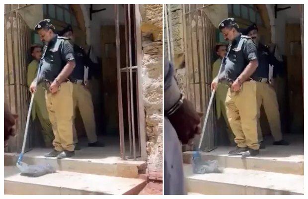 Karachi magistrate makes policeman mop court floor as punishment
