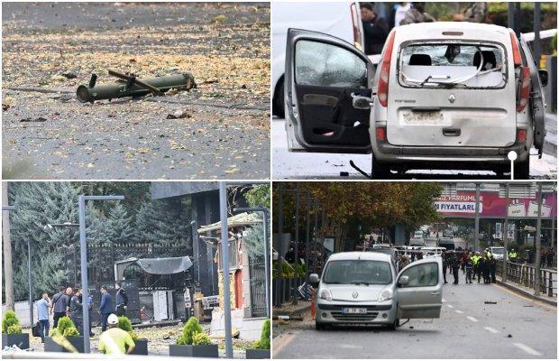 Two terrorists carried out a bomb attack in front of the ministry buildings in Ankara