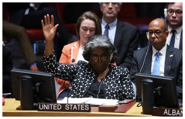 US vetoes UN Security Council resolution seeking action on Israel, Gaza