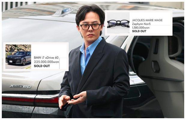 G-Dragon impact! South Korean rapper’s police station Glasses, BMW have sold out instantly