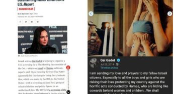 Gal Gadot using her access in Hollywood to push IDF propaganda