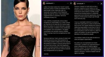 Halsey admits she didn’t speak earlier out of fear in a statement supporting Palestine