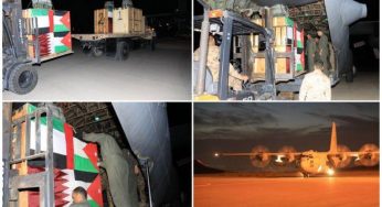 Jordan air-drops medical aid in Gaza using parachutes