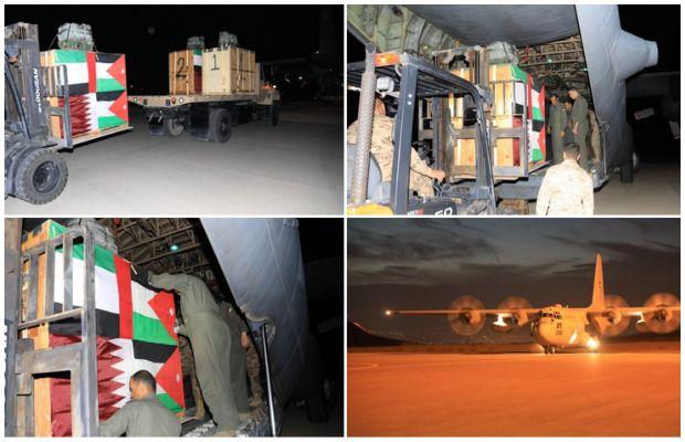Jordan air-drops medical aid in Gaza using parachutes