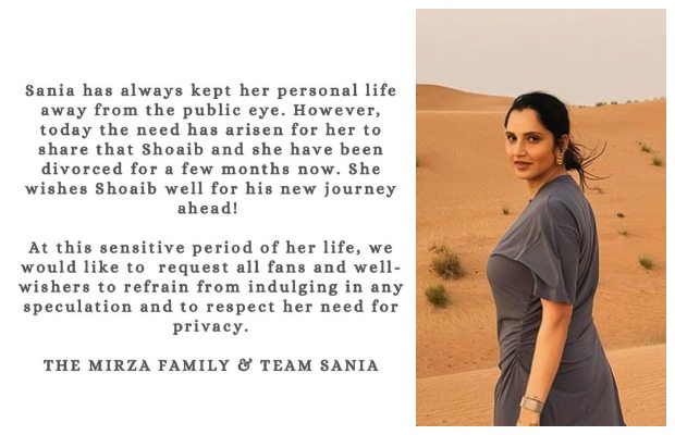Sania Mirza’s family issues statement addressing her divorce
