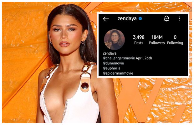 Zendaya unfollows everyone on her Instagram account, including boyfriend Tom Holland