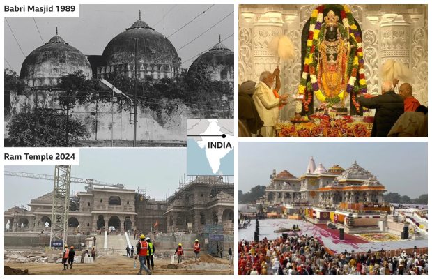 India inaugurates Ram Mandir at razed Babri Masjid site in Ayodhya