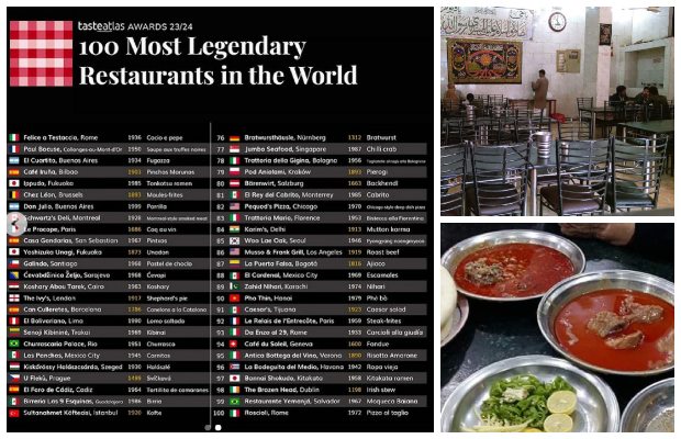 Karachi’s Zahid Nihari makes it to 100 Most Legendary Restaurants list of 2024