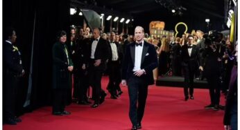 Prince William makes a solo outing at the Royal Festival Hall for the BAFTAs 2024