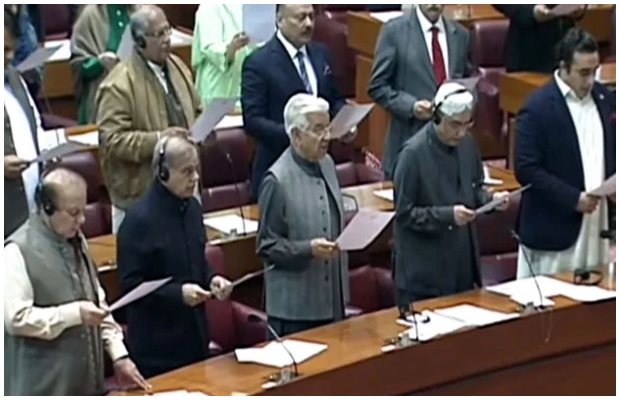 16th National Assembly: Newly elected 302 MNAs sworn in a ruckus-marred maiden session