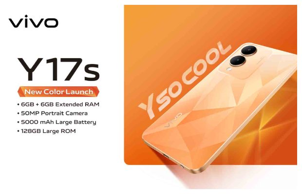 vivo Y17s Sparkles in Pakistan: Introducing the All-New Diamond Orange Edition!