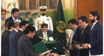 9-member Sindh cabinet sworn in